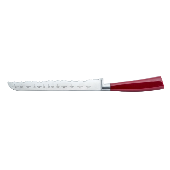 Panoramaknife Best of Switzerland Brotmesser Berkel Sonderedition vor weissem Hintergrund