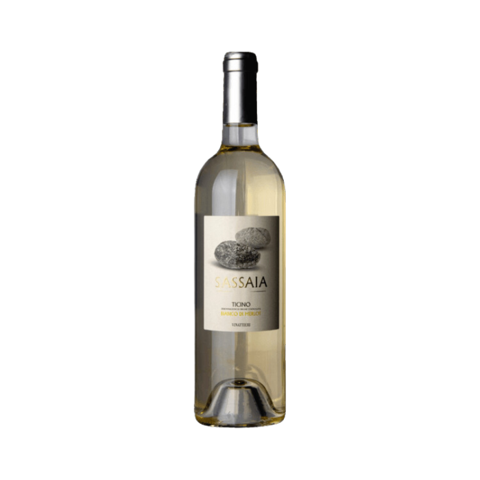 Sassaia Bianco di Merlot vor transparentem Hintergrund