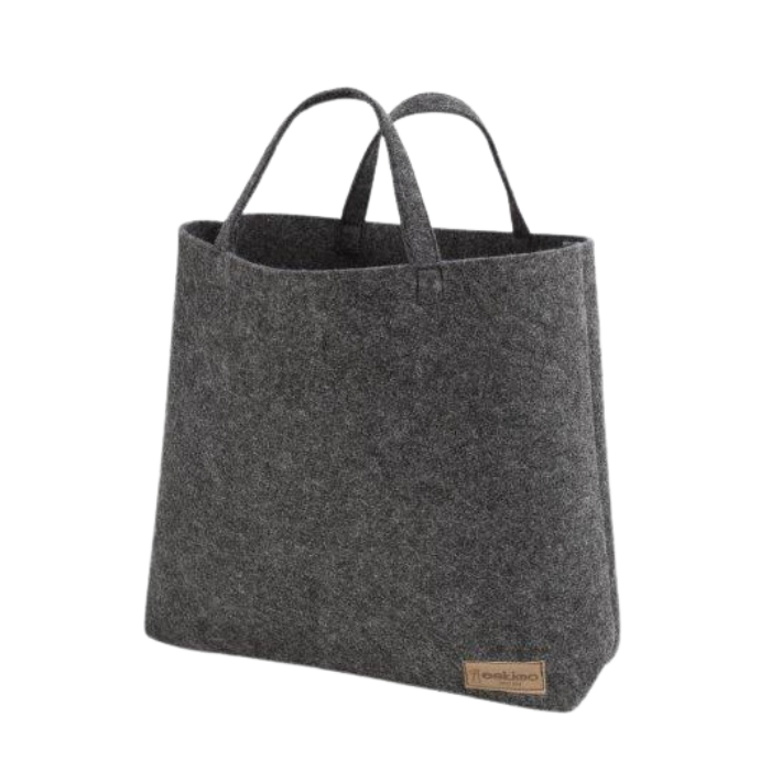 Shopper Uni Grau vor weissem Hintergrund