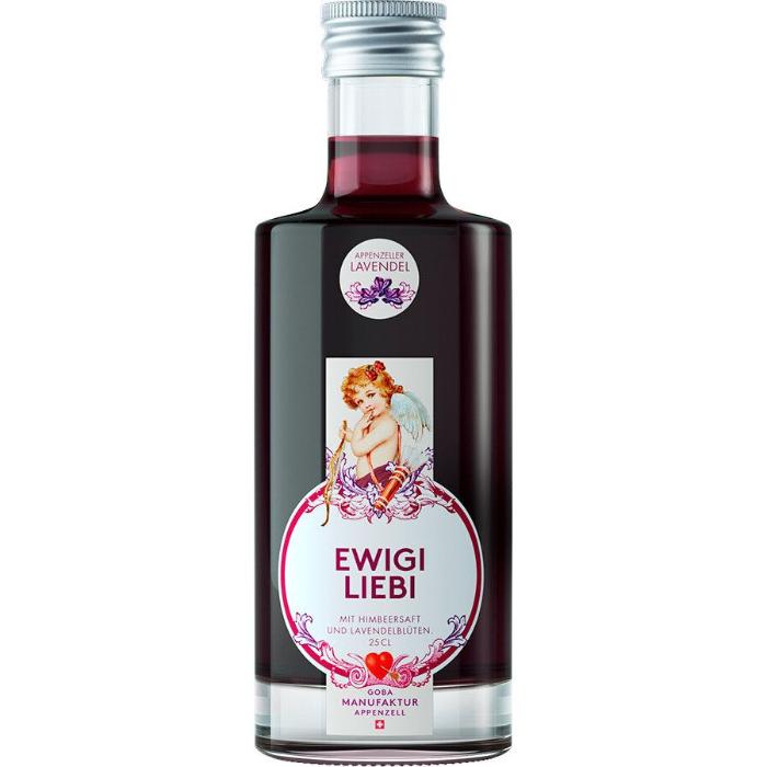 Ewigi Liebi Sirup vor weissem Hintergrund