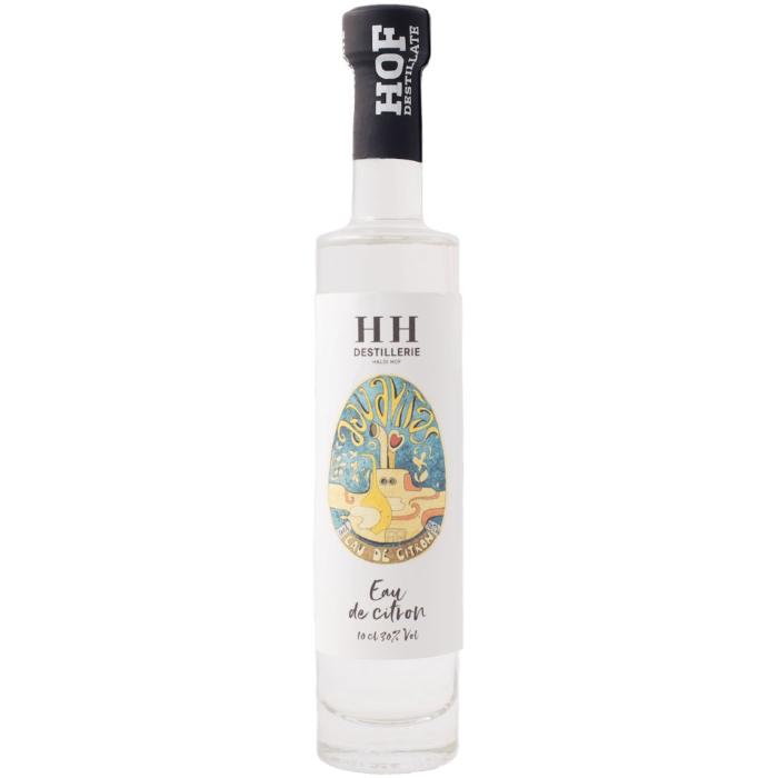 Eau de citron Edelbrand vom Vierwaldstättersee Flasche vor weissem Hintergrund