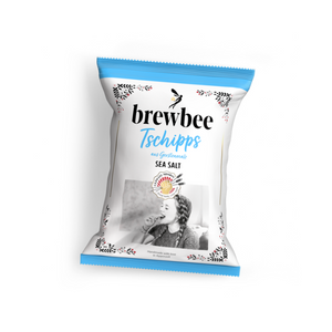 Brewbee Tschipps Sea Salt auf weissem Hintergrund