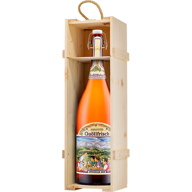 Appenzeller Bier Quöllfrisch Naturtrüb Bügelflasche 3l