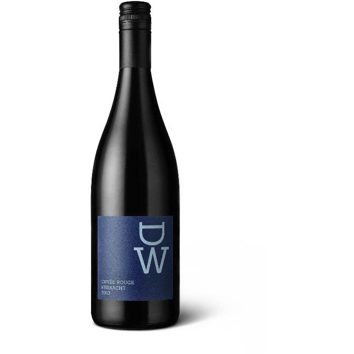 DW Rotwein Cuvée Rouge 2018 vom Zürisee Flasche vor weissem Hintergrund