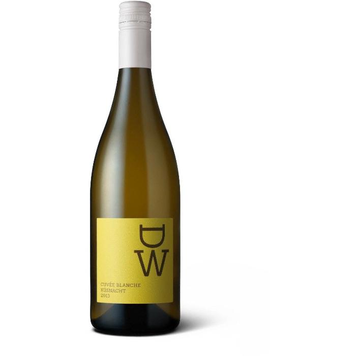 DW Weisswein Cuvée blanche 2019 vom Zürisee Flasche vor weissem Hintergrund