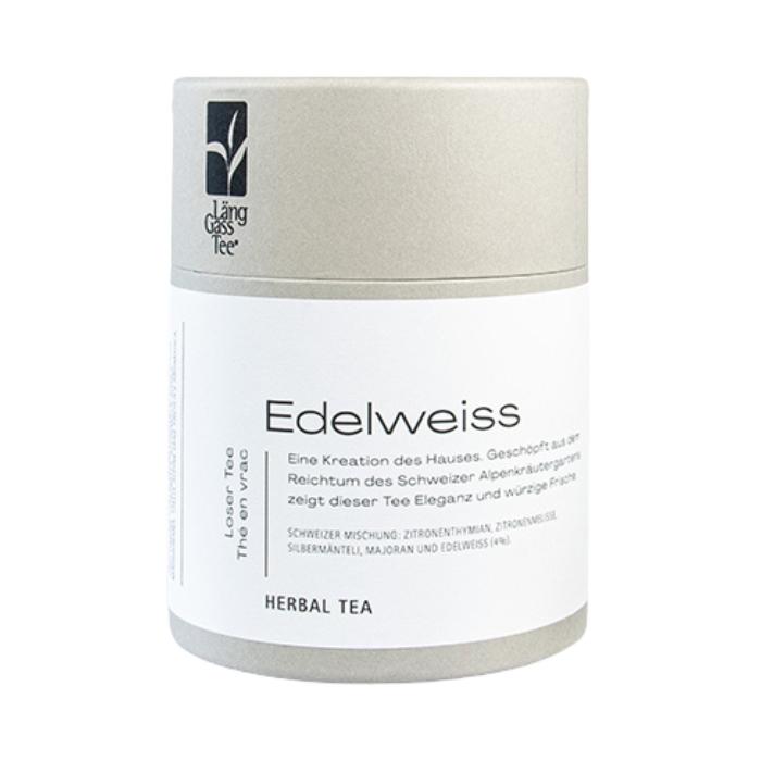 Edelweiss Tee Édition Classique von Länggass vor weissem Hintergrund