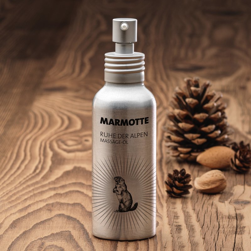 Massage-Öl Marmotte Ruhe der Alpen - #shop_# - #geschenkkoerbe# - #geschenkkorb# - #geschenke# - #geschenkideen#
