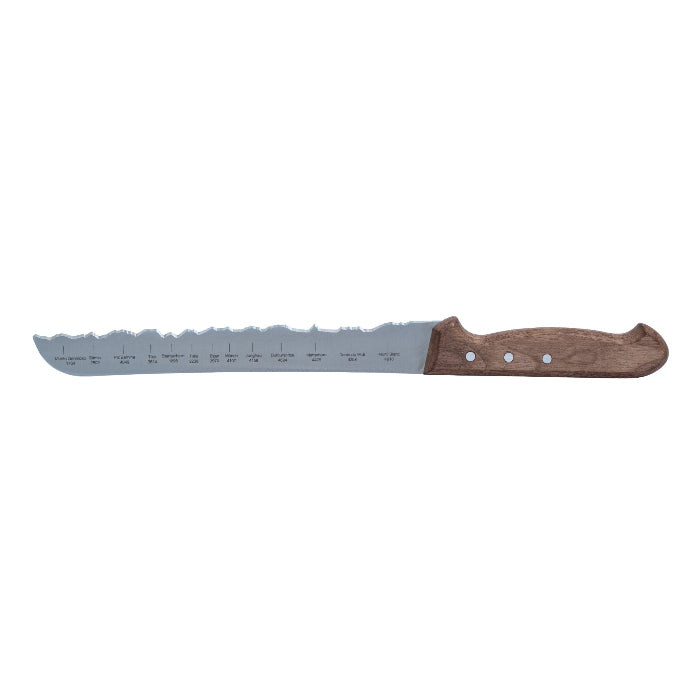 Panoramaknife Brotmesser Best of Switzerland  vor weissem Hintergrund